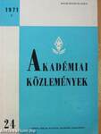 Akadémiai Közlemények 1971/3