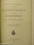 A Budapesti VII. kerületi Magyar Királyi Állami Főgymnasium tizenhetedik évi értesítője az 1897-1898-ik iskolai évről