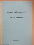 Az Országos Széchényi Könyvtár 1987. évi munkaterve