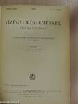 Vízügyi Közlemények 1950-1951., 1953., 1955-1956. (vegyes számok) (5 db)