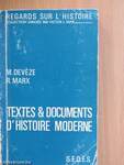 Textes et documents d'histoire moderne et conseils pratiques aux étudiants