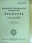 A Budapesti Református Gimnázium évkönyve az 1939-1940. évről