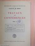 Travaux et Conférences 1964/I.