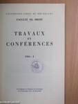 Travaux et Conférences 1964/I.