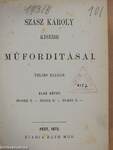 Szász Károly kisebb műforditásai I. (töredék)