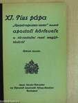 XI. Pius pápa «quadragesimo anno» kezdetű apostoli körlevele a társadalmi rend megújításáról