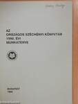 Az Országos Széchényi Könyvtár 1990. évi munkaterve