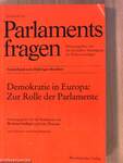 Demokratie in Europa: Zur Rolle der Parlamente