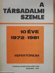A Társadalmi Szemle repertóriuma 1972-1981