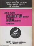 A Dokumentum (1926-1927) és a Munka (1928-1939) repertóriuma