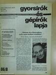 Gyorsírók és Gépírók Lapja 1986. október