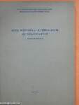 Acta Historiae Litterarum Hungaricarum Tomus XVIII.