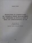 Traduction et commentaire de l'homélie écrite probablement par Théodore le Syncelle sur le siége de Contsantinople en 626