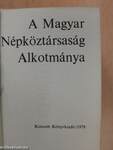 A Magyar Népköztársaság Alkotmánya (minikönyv)