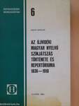 Az újvidéki magyar nyelvű színjátszás története és repertóriuma 1836-1918