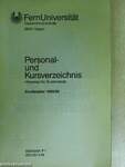 Personal- und Kursverzeichnis