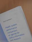 Health system performance comparison: an agenda for policy, information and research