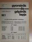 Gyorsírók és Gépírók Lapja 1990. (nem teljes évfolyam)