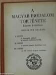 A magyar irodalom története I-III.