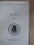 Acta Vol. I