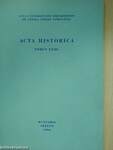 Acta Historica Tomus XXIII. (dedikált példány)