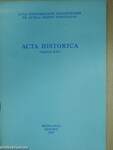 Acta Historica Tomus XXV. (dedikált példány)