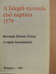 A Telegdi-nyomda első naptára 1579/A naptár hasonmása (minikönyv) (számozott)