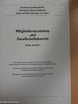 Mitgliederverzeichnis und Gesellschaftsbericht - Juli 2011