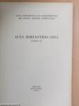 Acta Bibliothecaria Tomus IV.