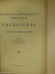 A Budapesti Református Gimnázium értesitője az 1934-35. iskolai évről