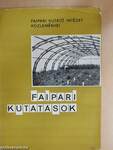 Faipari kutatások 1970