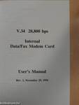 V.34 28,800 bps Internal Data/Fax Modem Card