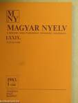 Magyar Nyelv 1983/1-4.