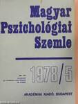 Magyar Pszichológiai Szemle 1978/5.