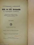 A közigazgatás rendezéséről szóló 1929. évi XXX. törvénycikk és végrehajtási rendeletei I.