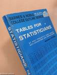 Tables for Statisticians