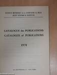 Catalogue des Publications/Catalogue of Publications 1978
