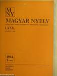 Magyar Nyelv 1984/1-4.