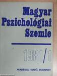 Magyar Pszichológiai Szemle 1981/1-6.