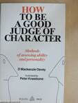 How to be a good judge of character