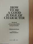 How to be a good judge of character