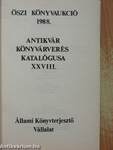 Az Állami Könyvterjesztő Vállalat antikvár könyvaukciója Budapesten 1988 novemberében