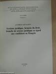 Systeme juridique, branche du droit, branche de science juridique eu égard aux conditions en Hongrie