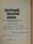 Osztropoli Herschel ostora (dedikált példány)