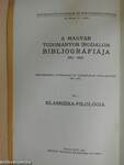 A magyar klasszika-filológiai irodalom bibliográfiája 1901-1925