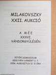 Milakovszky XXII. aukció