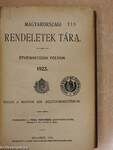 Magyarországi rendeletek tára 1923. I.