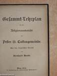 Gesammt-Lehrplan für den Religionsunterricht der Pester isr. Cultusgemeinde (gótbetűs)