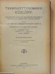 Természettudományi Közlöny 1919./Pótfüzetek a Természettudományi Közlönyhöz 1919. (Nem teljes évfolyam)