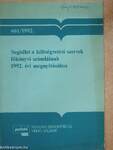Segédlet a költségvetési szervek főkönyvi számláinak 1992. évi megnyitásához